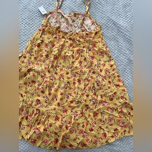 Old Navy Yellow Floral Dress